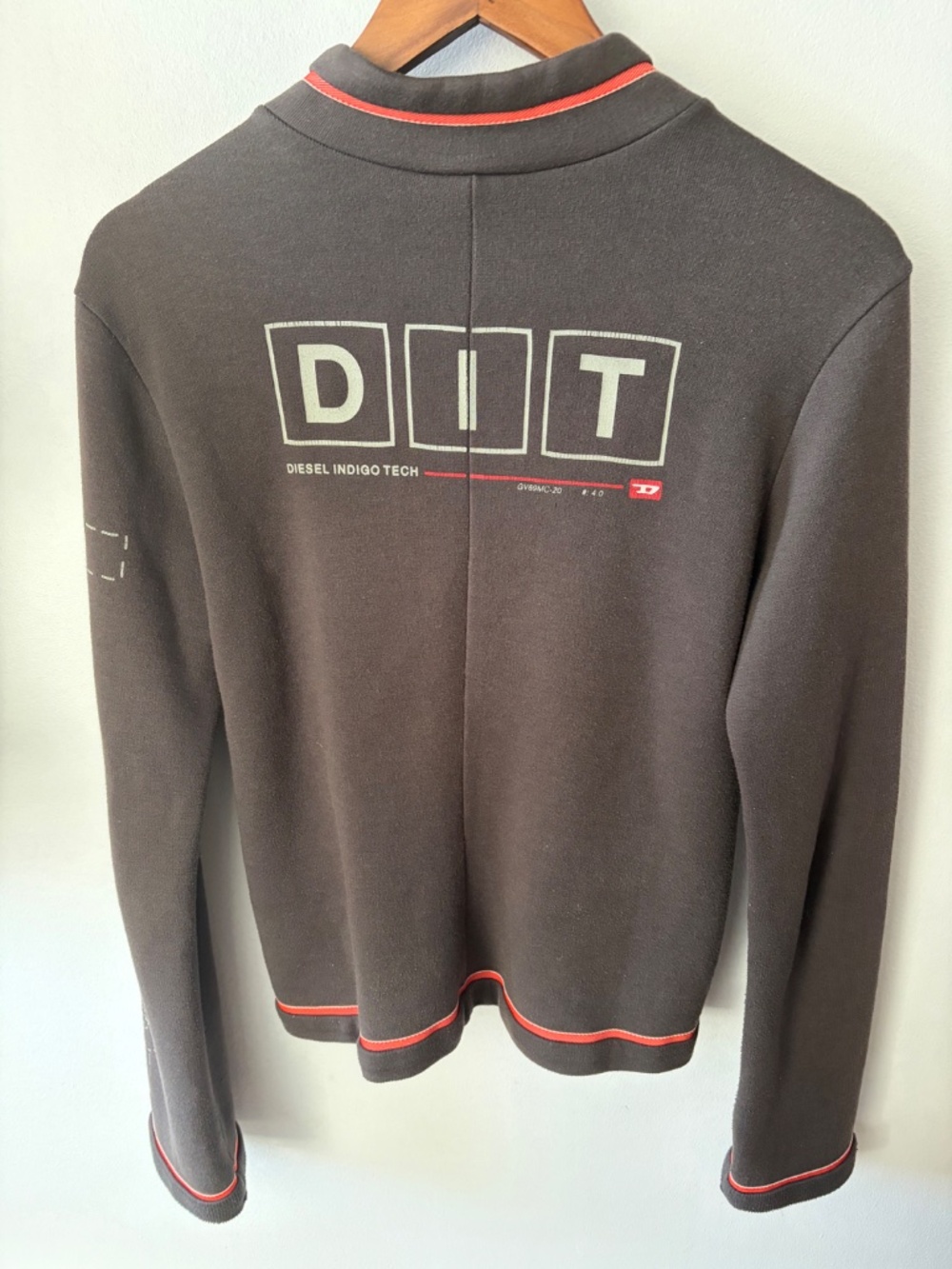 RARE Diesel Vintage Y2K DIT "Indigo Tech" Full Zip Track Jacket Size M